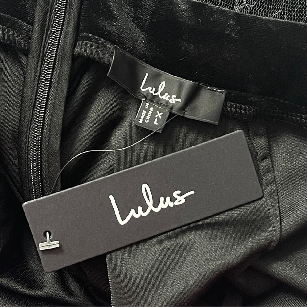 Lulus Luxurious Ease Black Velvet Straight Leg Jumpsuit - Picture 6 of 7